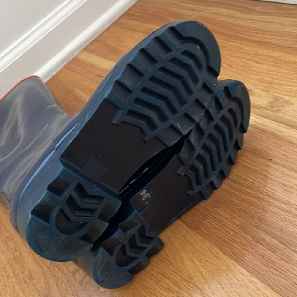Marc jacobs navy blue rain boots